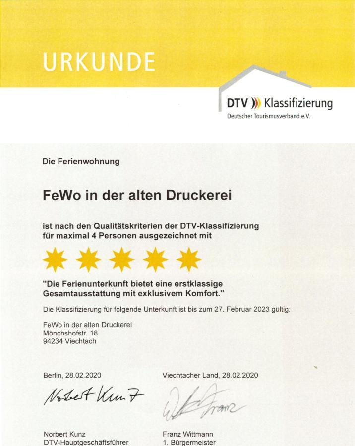 Die Seele Baumeln Lassen In Der Alten Druckerei Viechtach Eksteriør billede